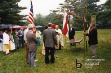 USA Cleveland (Połock). Poświęcenie miejsca przyszłego centrum kultury białoruskiej. 08.09.1989