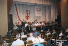 Mińsk. III Zjazd Białorusinów Świata. Wystąpienie przedstawiciela Litwy Chwiedara Niuńki. 21.07.2001