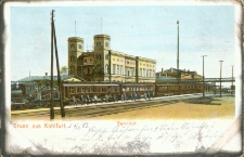 Stacja kolejowa w Węglińcu 1903 r.