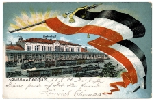 Kohlfurt - dworzec kolejowy (litografia)