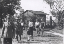 Zajęcia gimnastyczne w niemieckiej szkole w Michorzewie