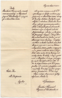 Podanie Stanisława Banasiaka o pracę w drukarni