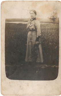Rok 1912. Franciszka Koziej (po mężu Komosińska) z Cieszanowa. Portret