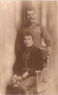 Rok 1919. Ludwika i Maciej Kłymyszyn. Portret