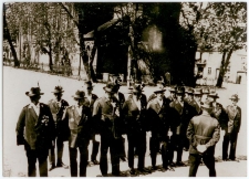 Lata 30. Członkowie Strzeleckiego Bractwa Kurkowego