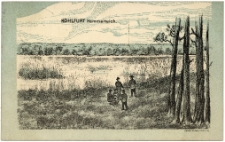 1915 rok. Kohlfurt Hammerteich - staw Tartaczny (Kuźniczy). Pocztówka