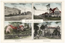 1927 rok. Czteroobrazkowa pocztówka. Pozdrowienia z Węglińca 1927