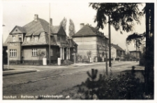 1938 rok. Kohlfurt - ulica Hindenburgstrasse. Pocztówka