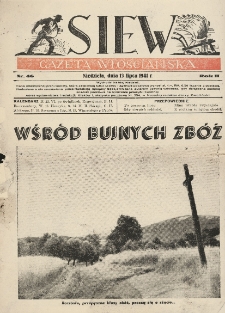 Siew. Gazeta Włościańska, 1941, nr 46 (13 lipca)
