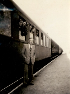 1950. Wyjazd wycieczki szkolnej na Międzynarodowe Targi Poznańskie
