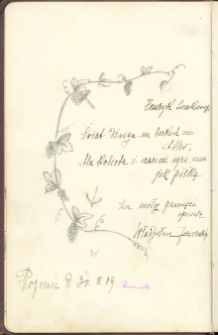 1909-1956. Pamiętnik Zofi i Stanisława Duczmal [z wpisami pamiątkowymi: wierszami, aforyzmami, rysunkami itp.]