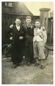 1941. Praca przymusowa w III Rzeszy. Edward Duczmal z kolegami w Weixdorf