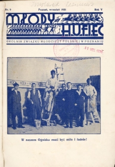 Młody Hufiec. Okólnik Związku Młodzieży Polskiej w Poznaniu. 1931, nr 9 (wrzesień)