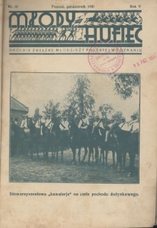 Młody Hufiec. Okólnik Związku Młodzieży Polskiej w Poznaniu. 1931, nr 10 (październik)
