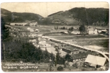 1939-1944. Międzybrodzie Bialskie. Widok ogólny. Przysiółki: Łazki, Zapora