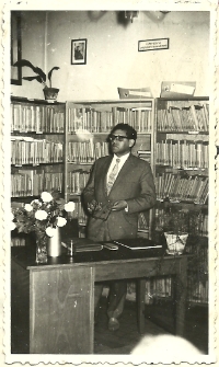 26.05.1966. Władysław Ogrodziński na spotkaniu autorskim w Łabiszynie