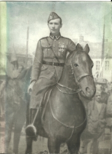 Lata 30. Aleksander Szczepański w mundurze wojskowym