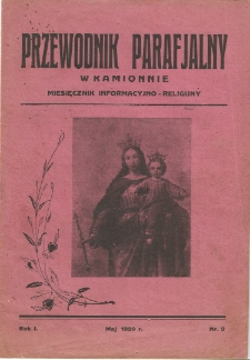 Maj 1929. Przewodnik Parafialny w Kamionnie.