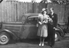 1939-1945. Tadeusz Przybylski (1918-1946) z żoną Stanisławą Danutą (1921-1999)