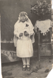 18.05.1933. Pierwsza Komunia Święta Józefy Świerzko w Wiśniowczyku
