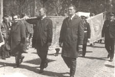 Lata 60., Trzciel. Przedstawiciele z Cechu Rzemiosł Różnych w Trzcielu