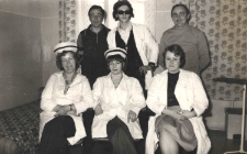 1978, Trzciel. Personel pielęgniarski i obsługa Pogotowia Ratunkowego