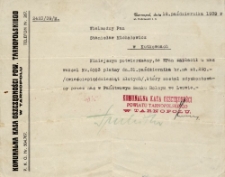 10 października 1939. Potwierdzenie zapłacenia weksla