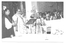 1976. Chorzele. Uroczystości nawiedzenia obrazu Matki Bożej Częstochowskiej