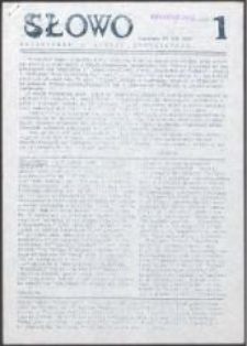 Słowo Robotnik&oacute;w i Młodej Inteligencji, nr 1
