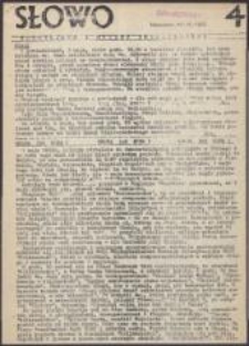 Słowo Robotnik&oacute;w i Młodej Inteligencji, nr 4