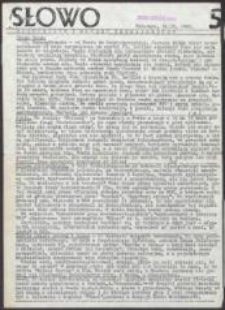 Słowo Robotnik&oacute;w i Młodej Inteligencji, nr 5