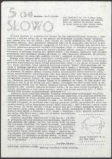 Słowo, nr 5(30)