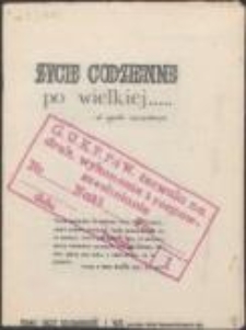 Życie codzienne, nr 1