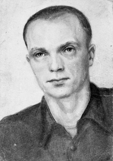 Hipolit Suchocki, więzień łagrów - portret wykonany przez współwięźnia Juliana Hulnickiego.