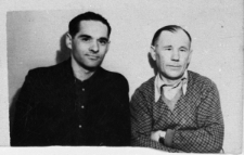 Portret dw&oacute;ch mężczyzn we wnętrzu: Stanisław Świło, Dikinowicz.