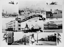 Składanka zdjęć budynków, w środku napis: "Priwiet z Inty".