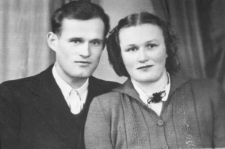 Józef Kazior z żoną.