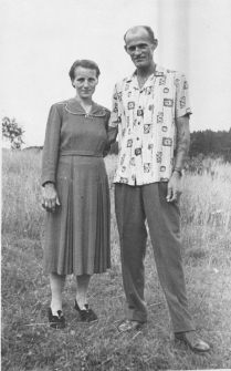 Józef Kazior z żoną.