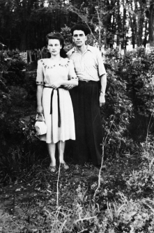 Para wśród drzew: kobieta NN, Wacław Gruszewski.