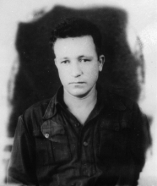 Franek (nazwisko nieznane), więzień łagru "06". Fotografia przesłana Henrykowi Stawryłło (byłemu współwięźniowi) na miejsce jego zesłania, 26 czerwca 1955 r.