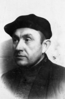 Zygmunt Winiarski (leśnik z Białowieży) podczas pobytu w łagrze. Na odwrocie dedykacja.