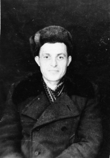 Portret. Sława W. (Rosjanin), więzień 11 łagpunktu Krasłagu. Na odwrocie dedykacja.