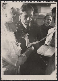 Ślub Czesławy Hnatów i Eugeniusza Cydzika.