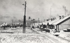 Domy przy jednej z workuckich ulic.