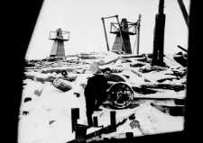 Leon Tejwan na placu drzewnym kopalni nr 1.