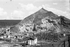 Hałda kopalni nr 9-10, z której zostało wykonane panoramiczne zdjęcie okolic Workuty.