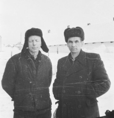 Stanisław Kiałka (z lewej) i mężczyzna NN.