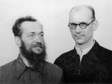 Bolesław Polejdowicz i Kazimierz Pocześniak miesiąc po zwolnieniu z obozu.