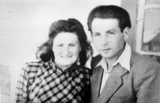 Monika Dudż-Jachiewiczowa z mężem Stanisławem Jachiewiczem na zesłaniu po zwolnieniu z łagru.