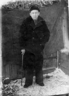 Józef Mirkowski, były więzień łagrów, podczas pobytu na zesłaniu w ZSRR.